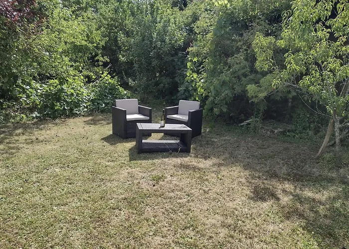 別荘 Private-tranquil-peaceful-garden-bbq Génouillé